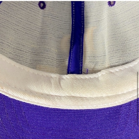 Vintage DeLong Royal Purple Yellow D’Arcy Ranch Golf Club Embroidered Logo 7 3/8 - Picture 6 of 11